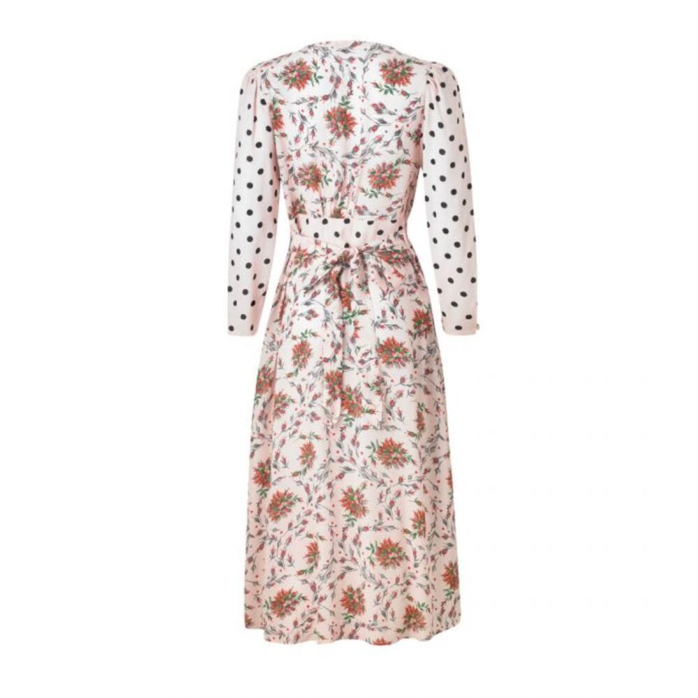 CATH KIDSTON Forever Button-Through Tea Maxi Dress Pale Pink Floral Sz 12 {3Q7} - Picture 4 of 10